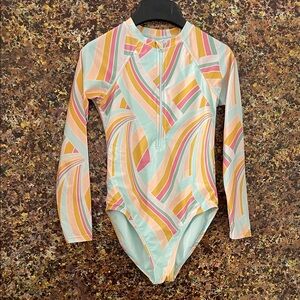 Colorful Striped Kids Swimwear